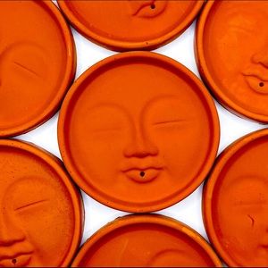 Boho Moon Face Incense Holder